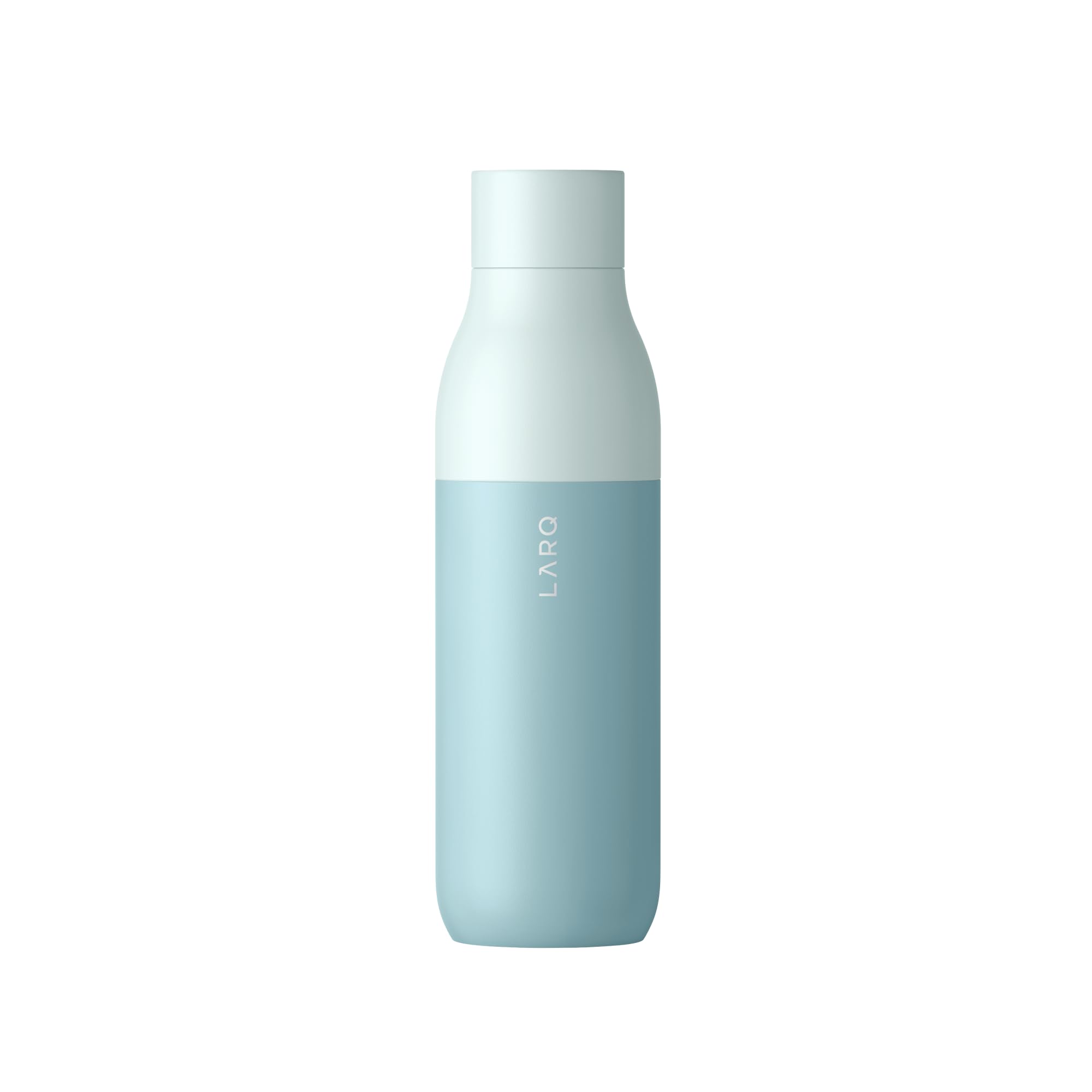 LARQ Bottle PureVis 25 oz - Self-Cleaning and Insulated Stainless Steel Water Bottle with UV Water Purifier and Award-winning Design | Reusable & Travel Friendly, Monaco Blue