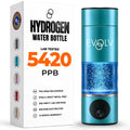 EVOLV Hydrogen Water Bottle Generator – SPE & PEM Water Ionizer 5.4PPM, Highest H2 Concentration – Portable 8oz Hydrogenated Water Bottle – Leak-Proof Hydrogen Water Machine, Easy to Use – Rose