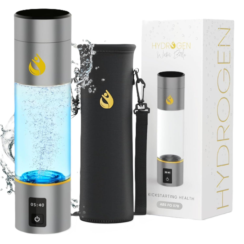 Premium Hydrogen Water Bottle Generator up to 4200 PPB with Latest SPE/PEM Technology 9.5oz Hydrogen Water Bottle Ionizer for Home, Office, Gym & Travel