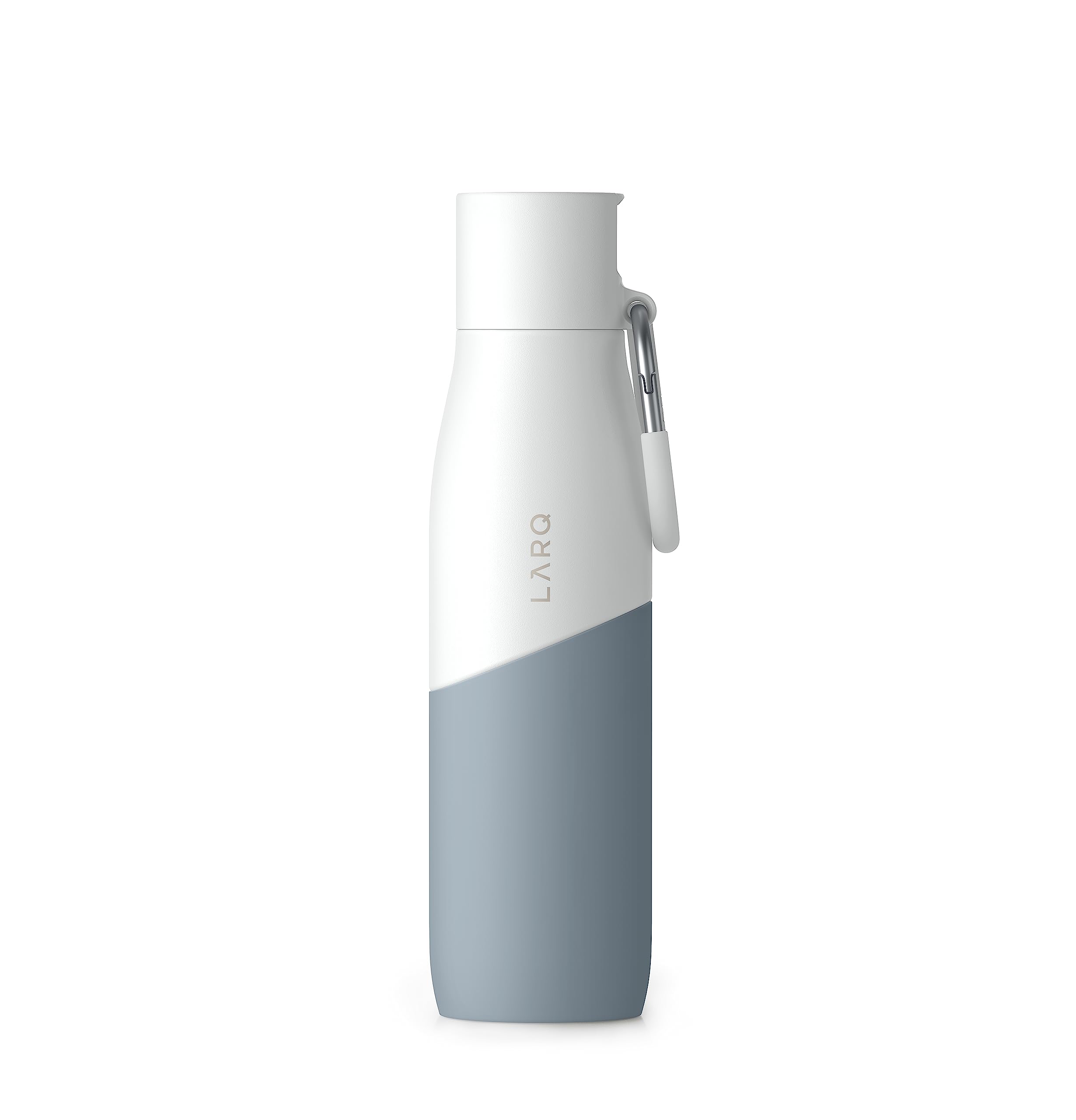 LARQ Bottle Movement Filtered - Lightweight Non-Insulated Stainless Steel Water Bottle BPA Free with Nano Zero Technology and Long-Lasting Filters, Black/Onyx, 24oz