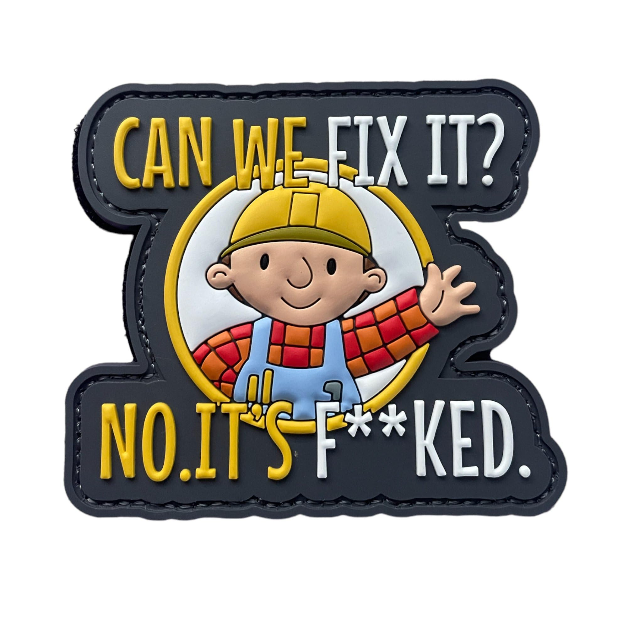 Jestik PVC Patch, Funny Patches, Humorous Tactical Morale Patch with Hook and Loop Fastener, Cute Patches for Backpacks, Military Uniforms, Jeans, Jackets, Vests, Hats & More - Never Go Full