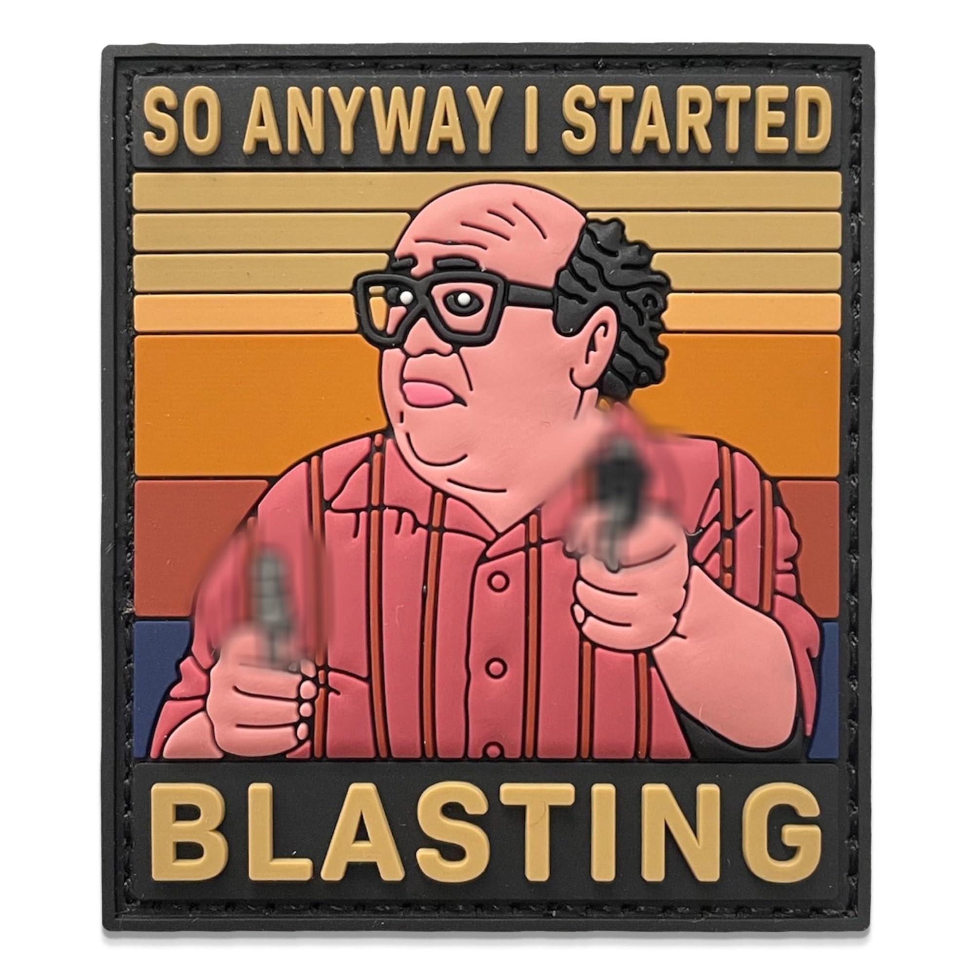 Jestik PVC Patch, Funny Patches, Humorous Tactical Morale Patch with Hook and Loop Fastener, Cute Patches for Backpacks, Military Uniforms, Jeans, Jackets, Vests, Hats & More - Never Go Full